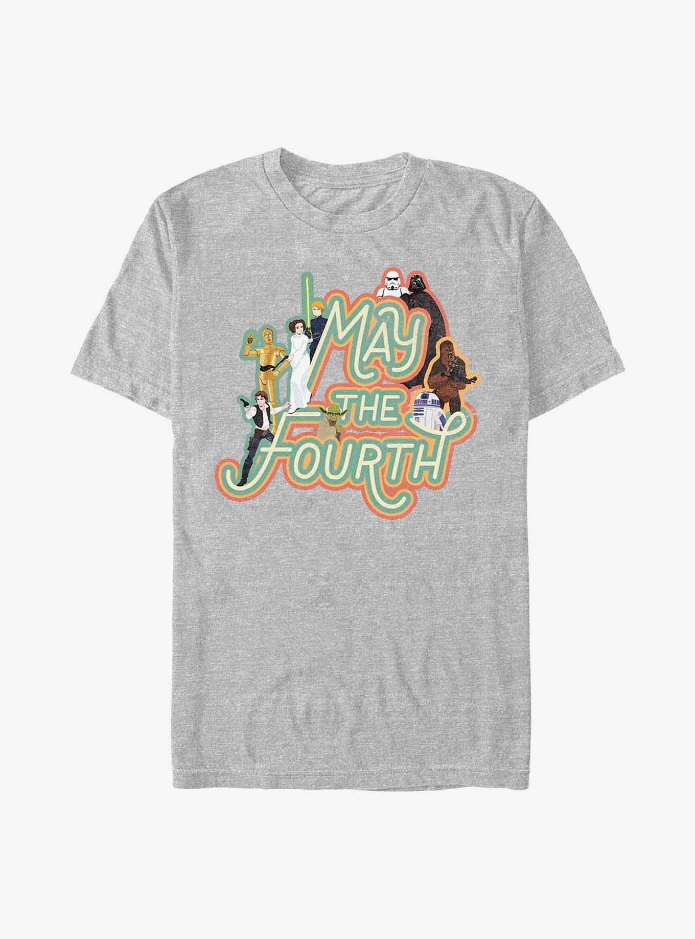 Star Wars May The Fourth T-Shirt, ATH HTR, hi-res