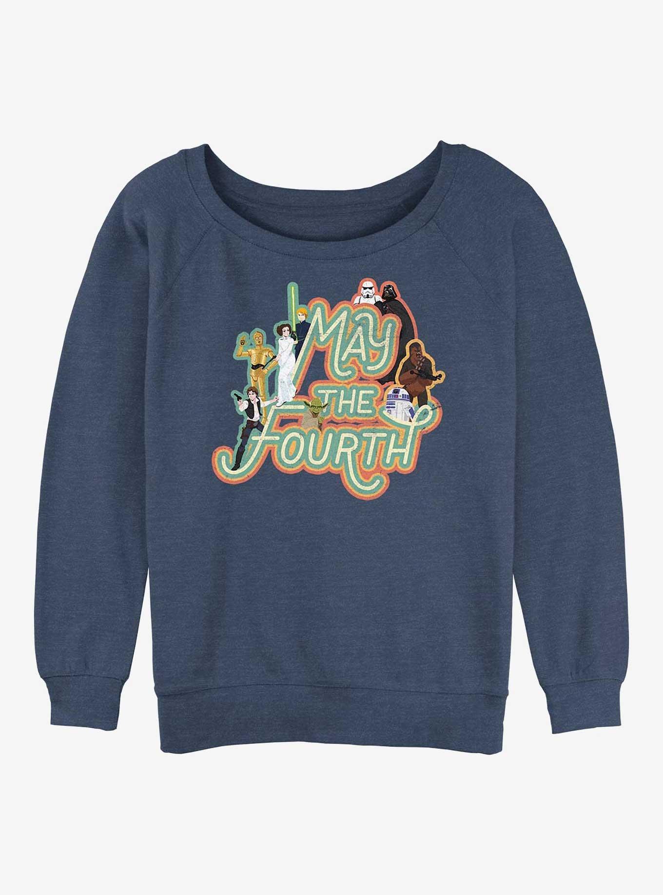 Star Wars May The Fourth Girls Slouchy Sweatshirt, , hi-res