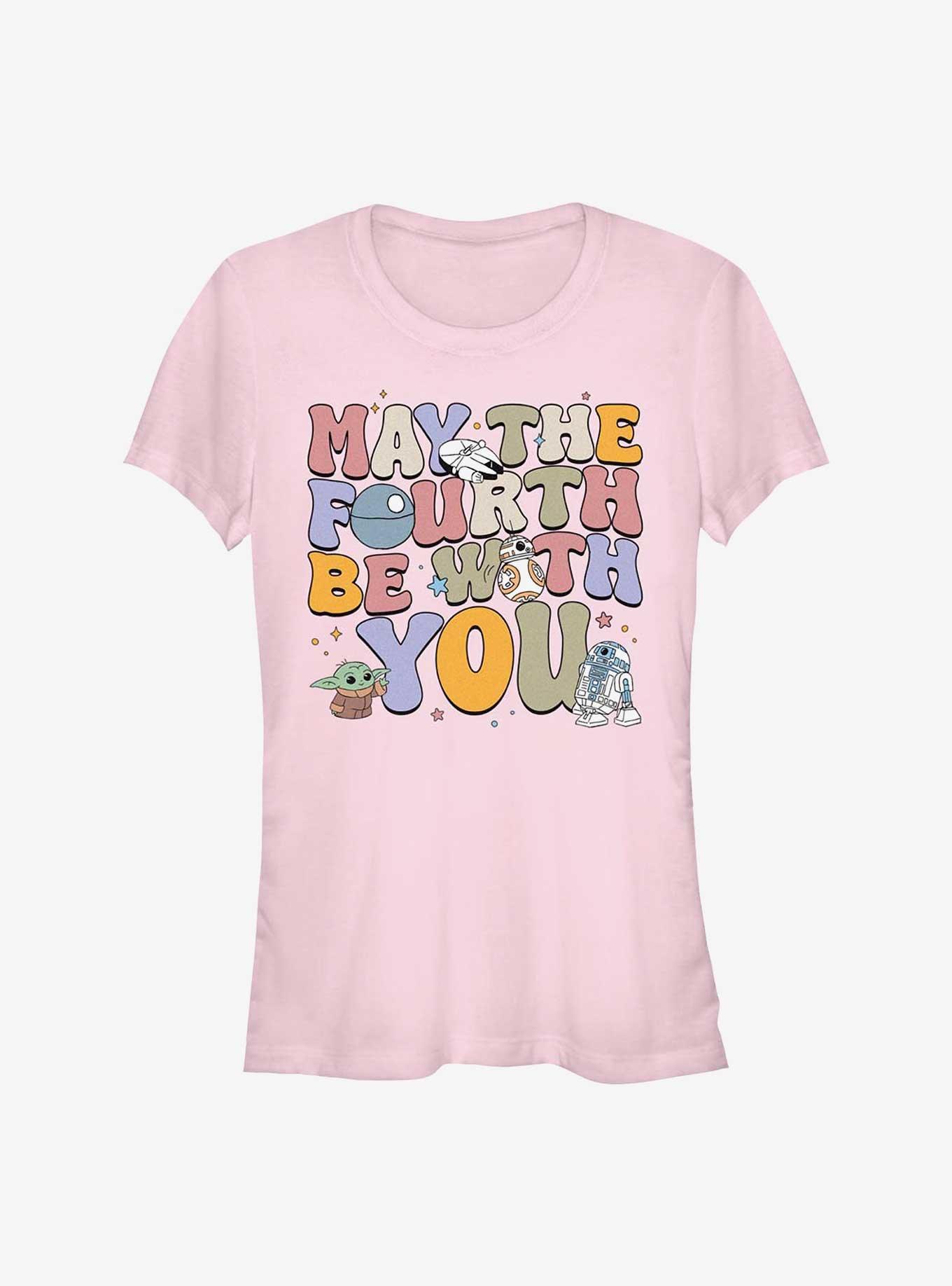 Star Wars The Mandalorian May The Fourth Girls T-Shirt, LIGHT PINK, hi-res