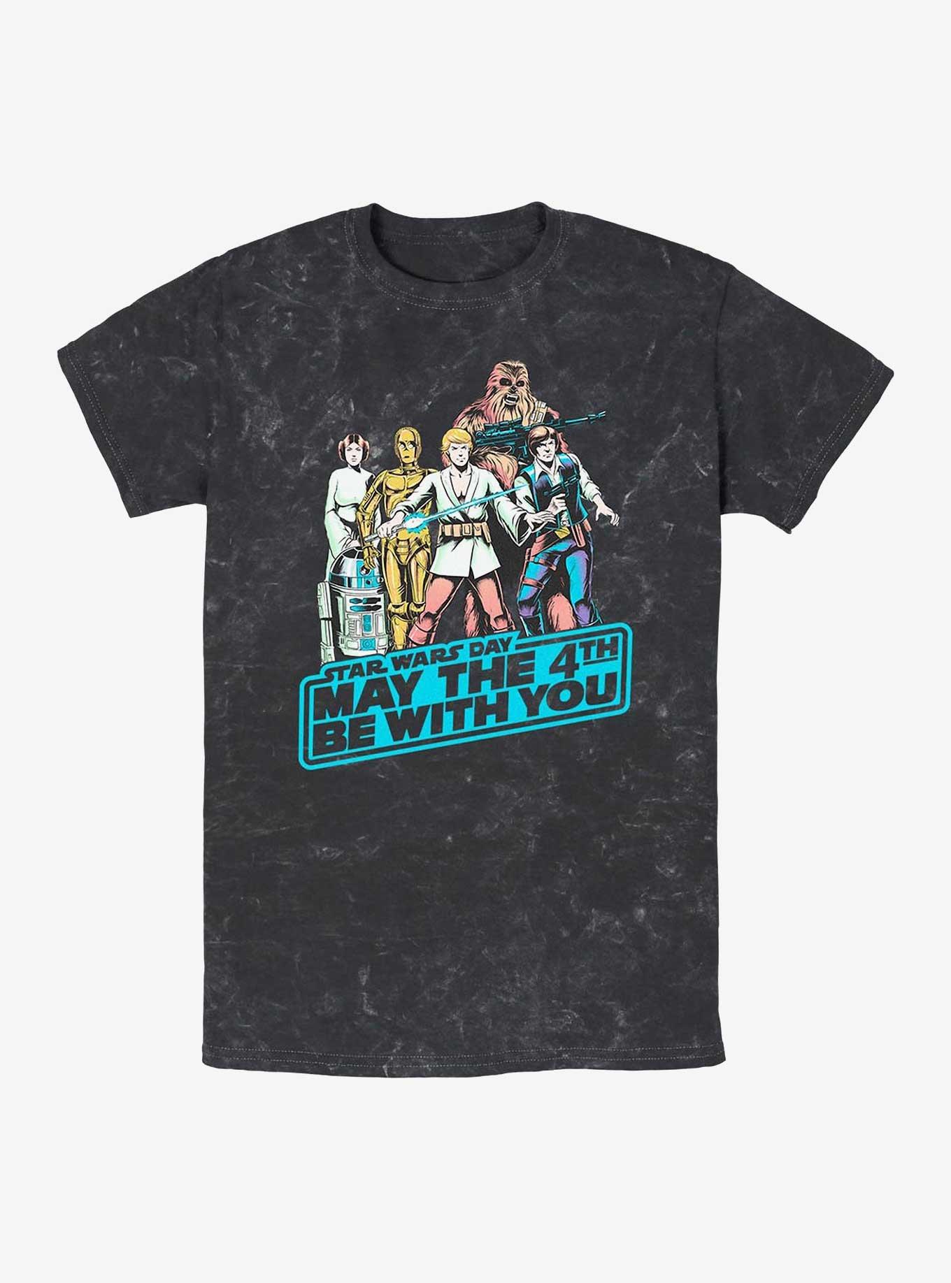 Star Wars May Fourth Group Mineral Wash T-Shirt, , hi-res