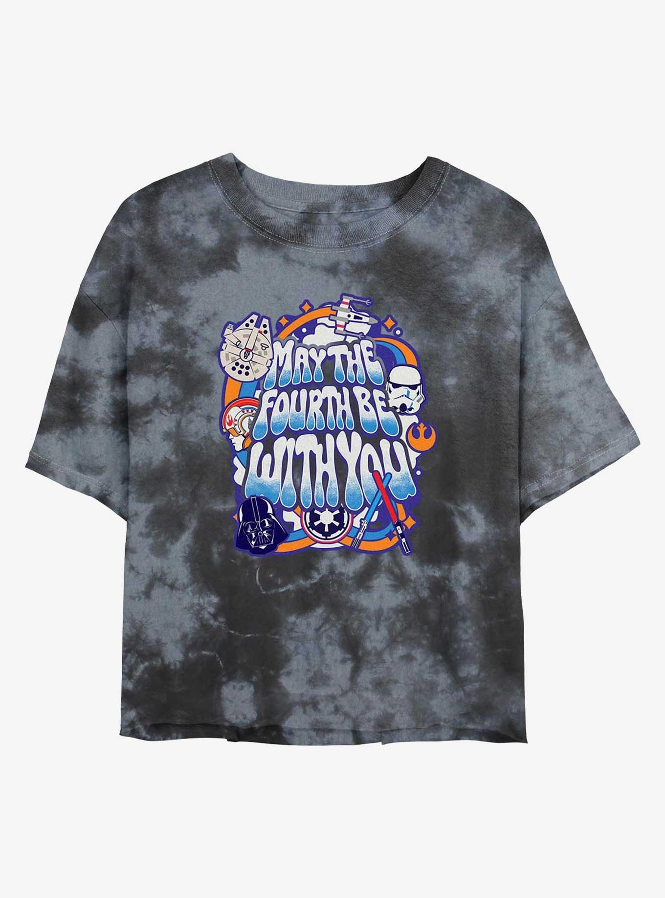 Star Wars Fourth Force Girls Tie-Dye Crop T-Shirt, , hi-res