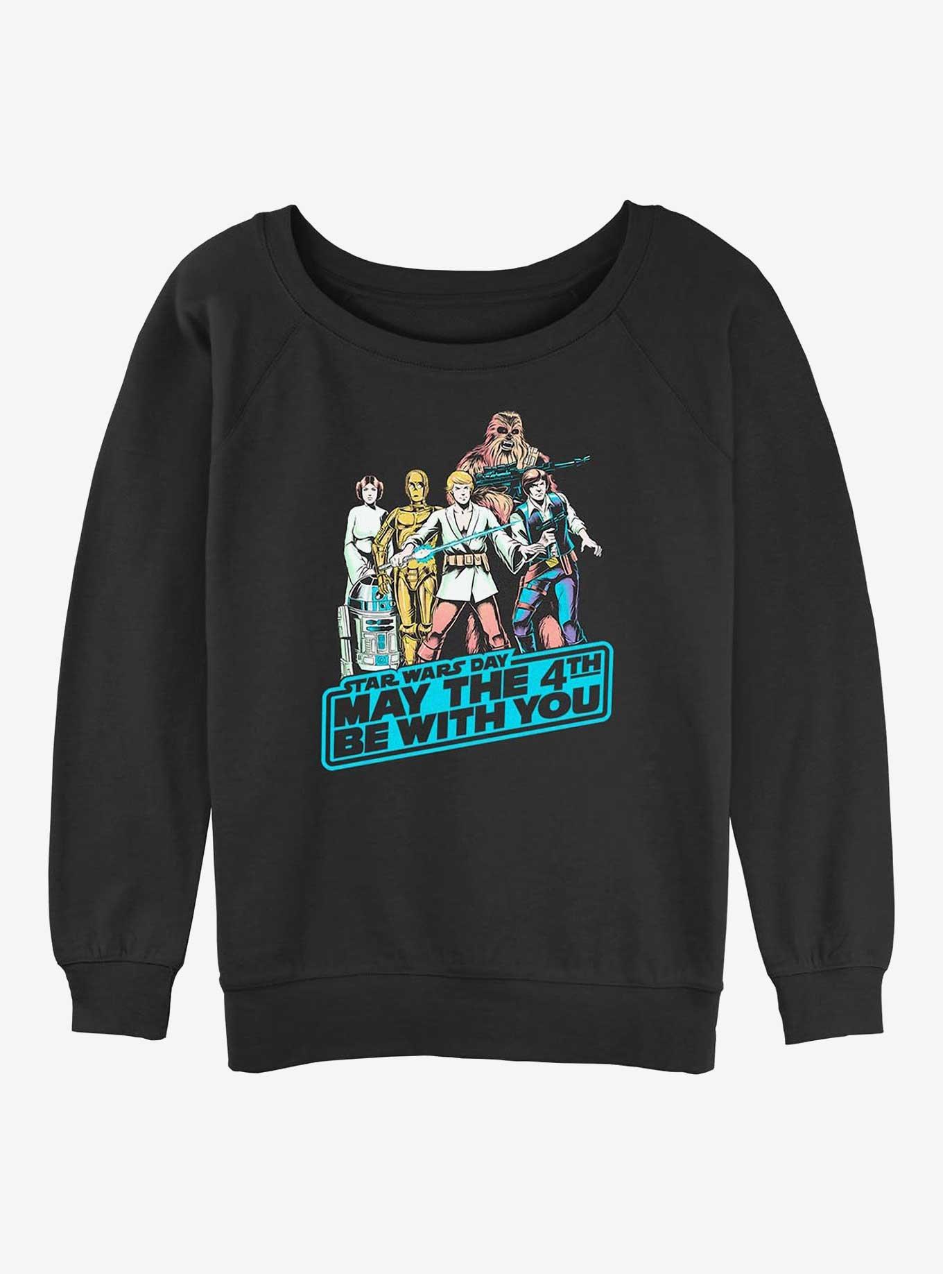 Star Wars May Fourth Group Girls Slouchy Sweatshirt, , hi-res