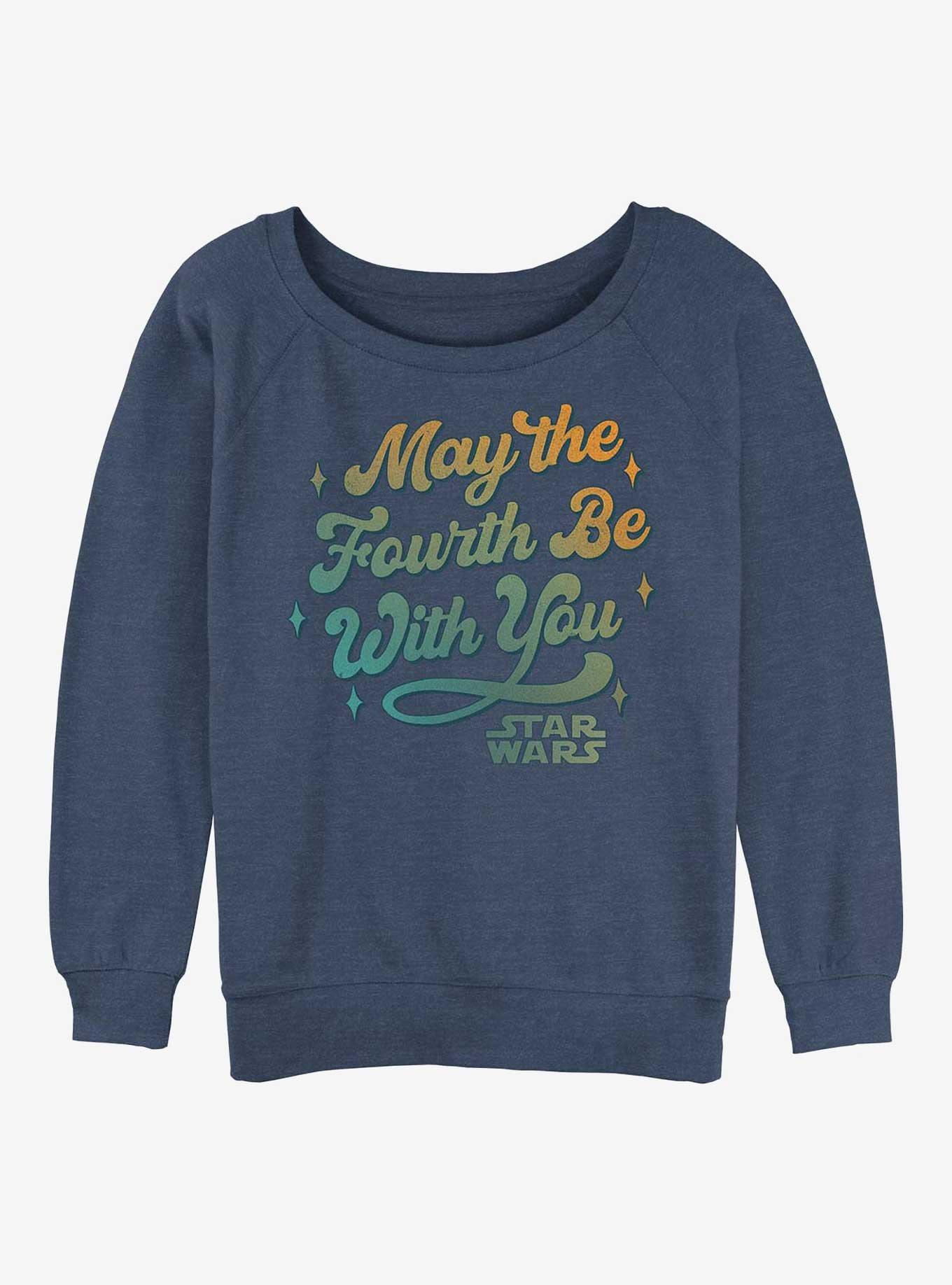 Star Wars Celebrate The Fourth Girls Slouchy Sweatshirt, BLUEHTR, hi-res