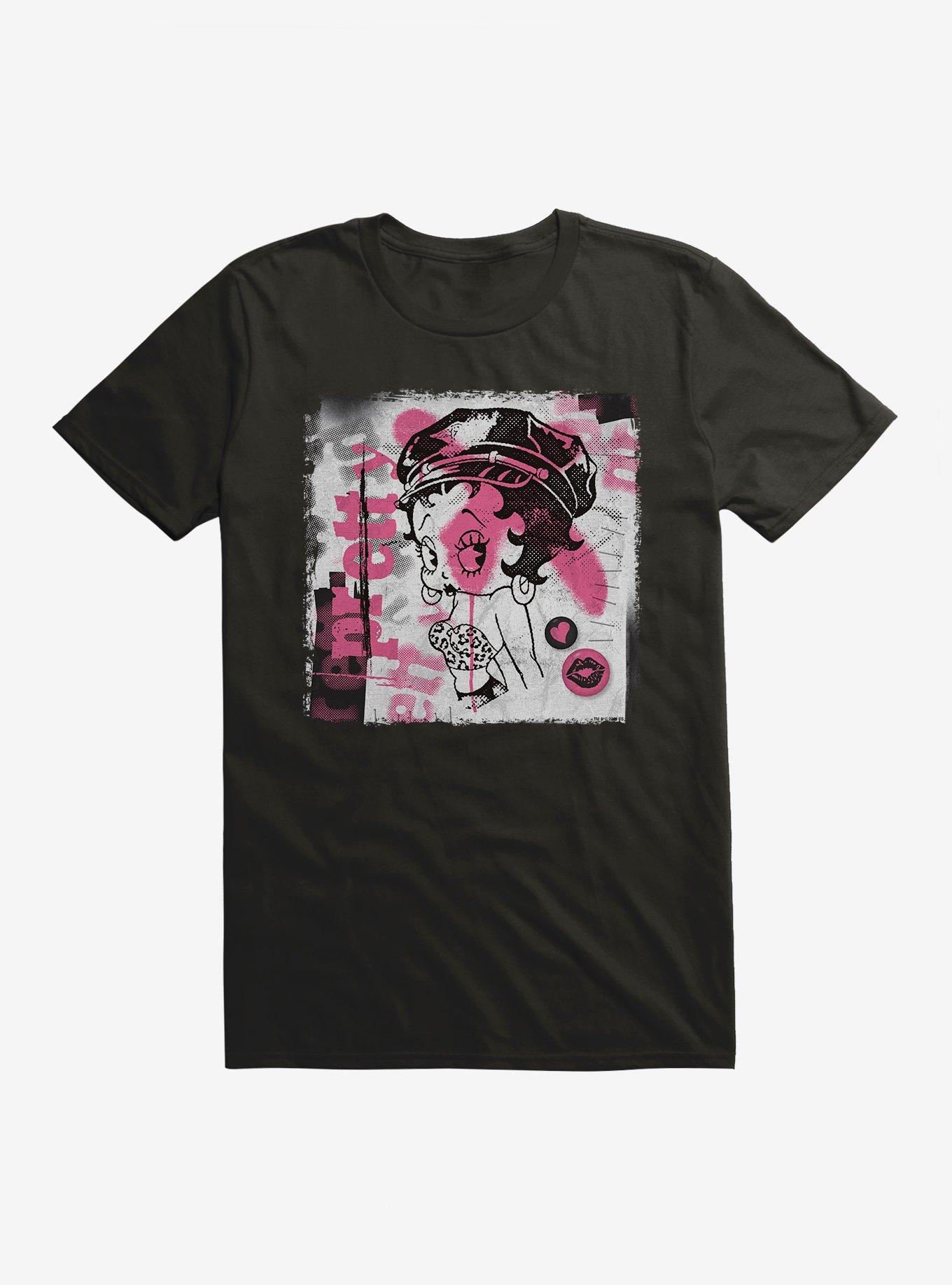 Betty Boop Graffiti Femme Punk T-Shirt,All Products : American Fashion Style Bags On Sale Betty Boop Graffiti Femme Punk T-Shirt,All Products : American Fashion Style Bags On Sale