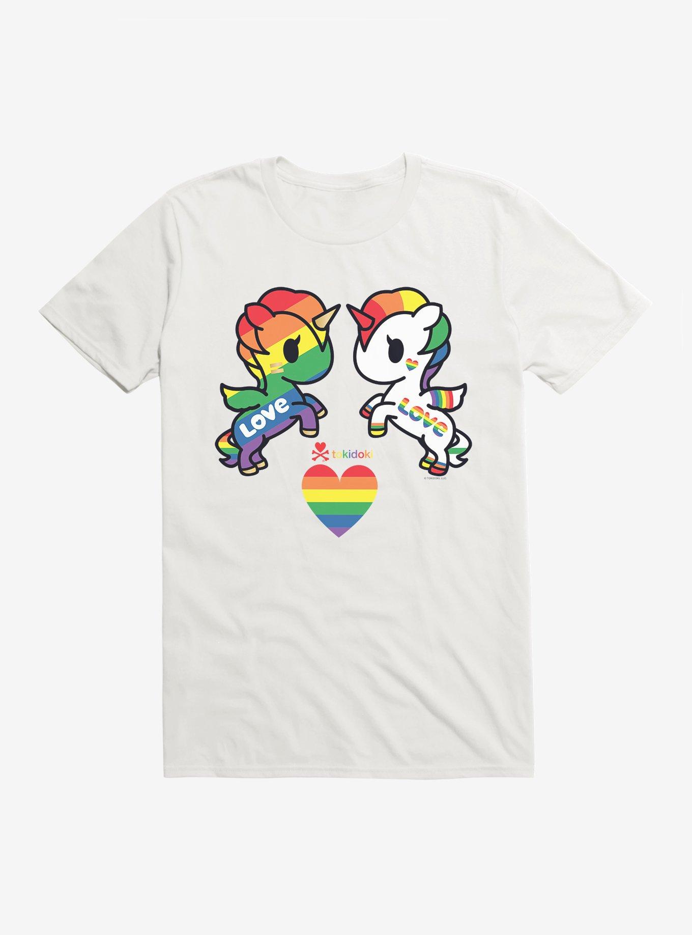 Tokidoki Unicorno Pride Love T-Shirt, WHITE, hi-res