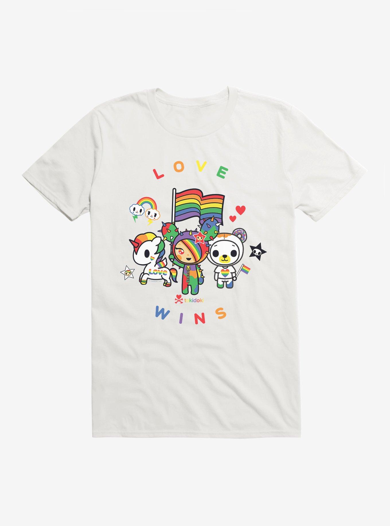 Tokidoki Love Wins T-Shirt, WHITE, hi-res