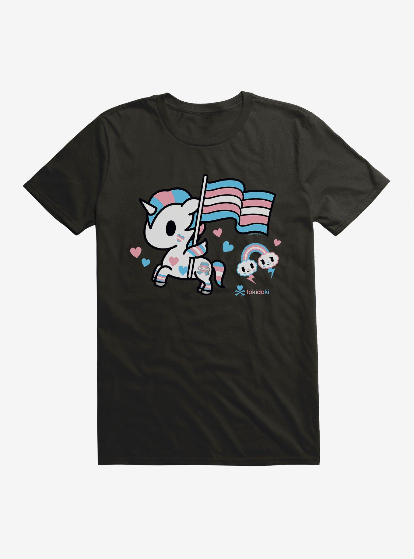 Tokidoki Unicorno Trans Pride T-Shirt, BLACK, hi-res