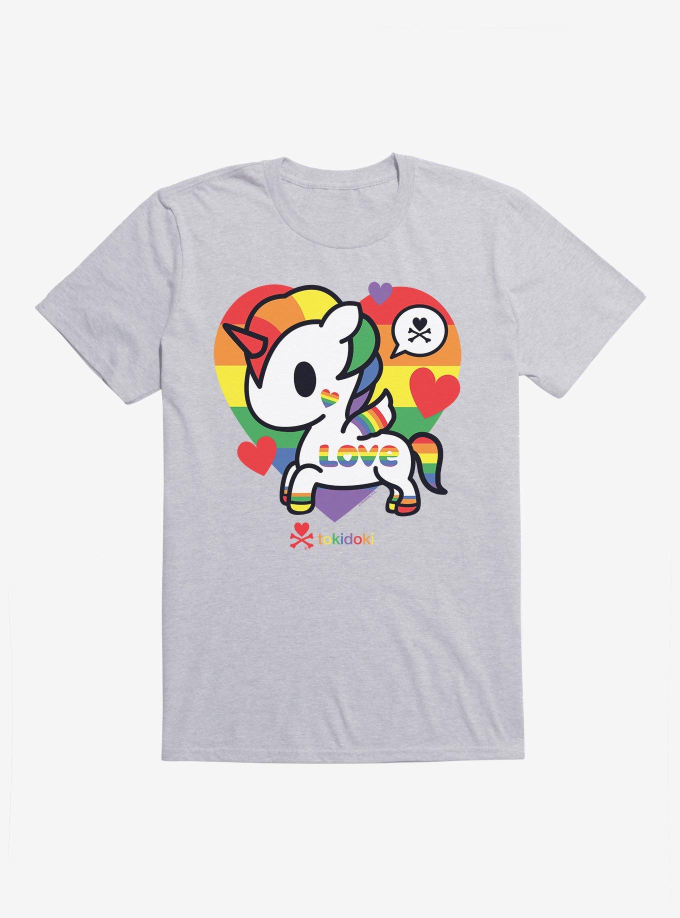Tokidoki Unicorno Pride T-Shirt, HEATHER GREY, hi-res