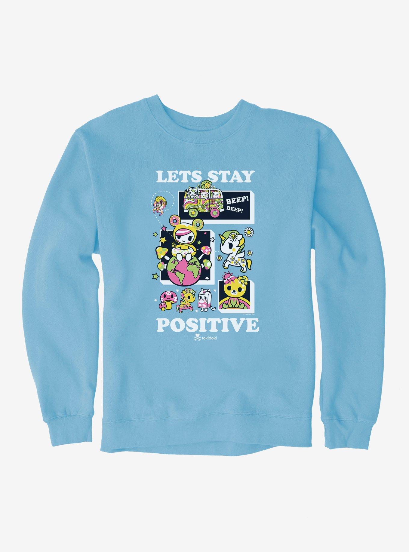 Tokidoki Lets Stay Positive Sweatshirt, , hi-res