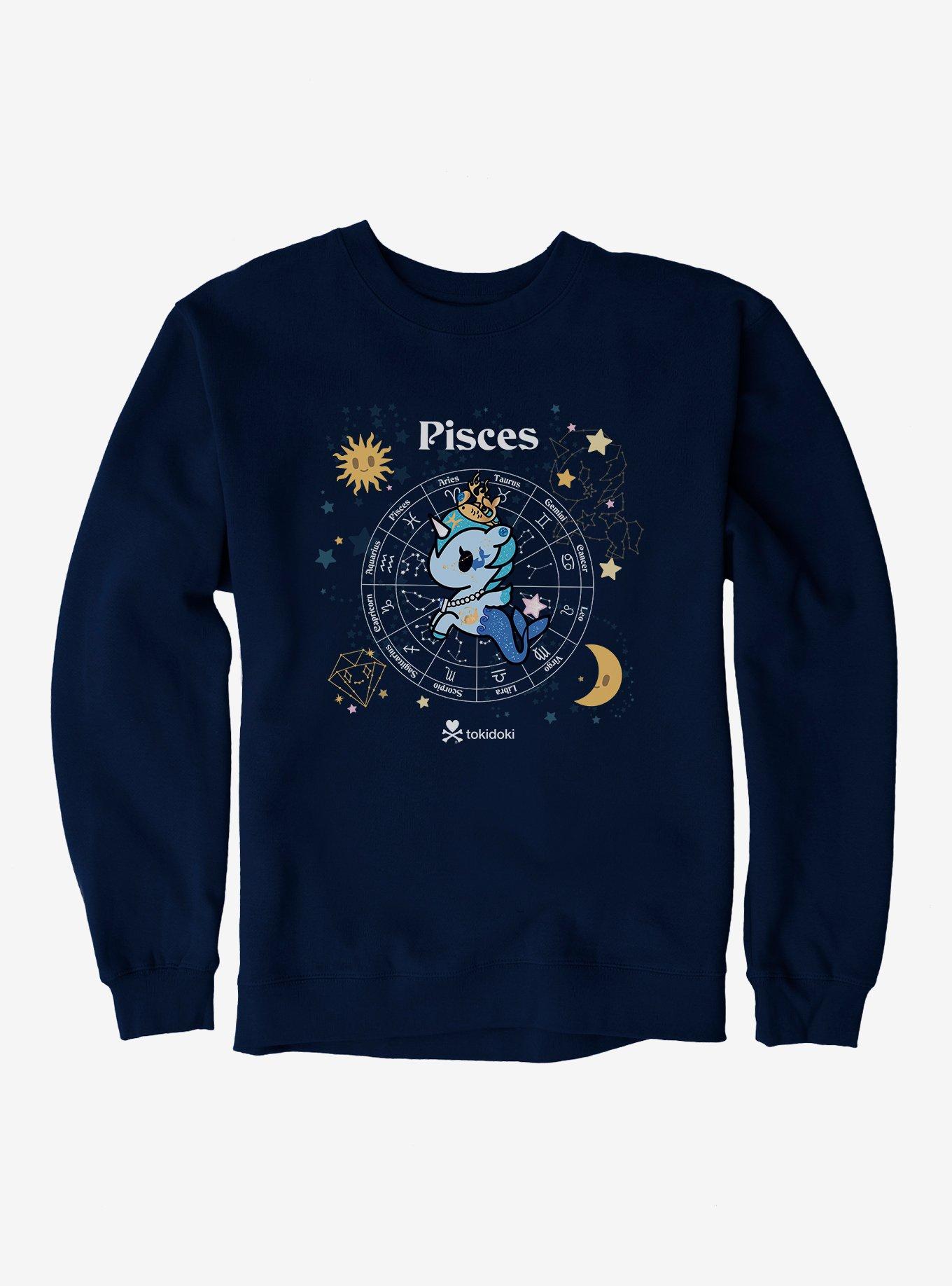 Tokidoki Unicorno Pisces Sweatshirt, NAVY, hi-res