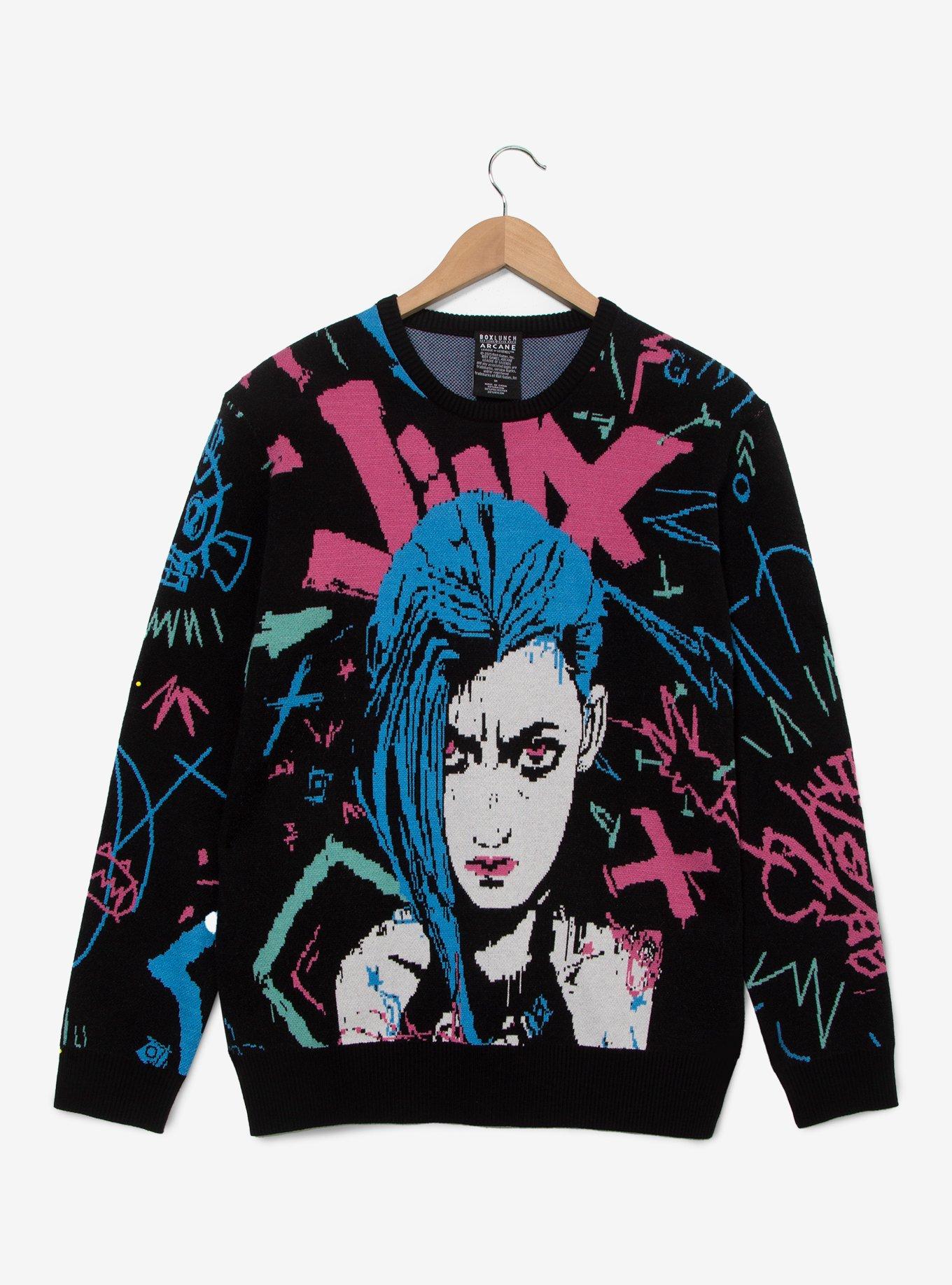 Arcane Jinx Graffiti Sweater - BoxLunch Exclusive, , hi-res