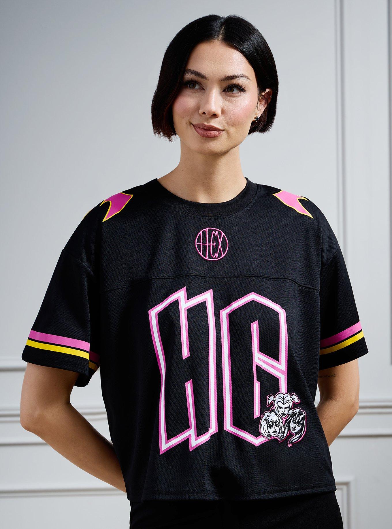 Scooby-Doo! Hex Girls Women's Cropped Football Jersey — BoxLunch Exclusive, , hi-res