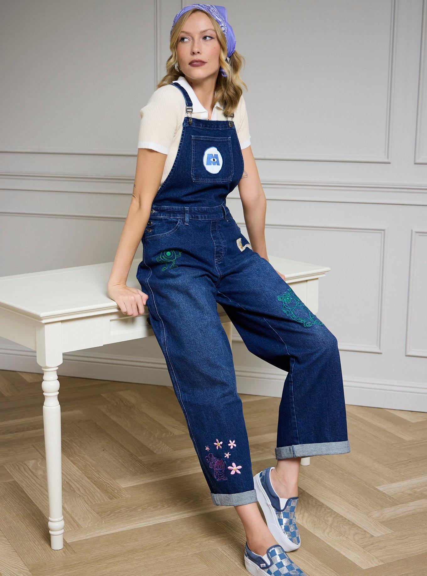 Disney Pixar Monsters, Inc. Women's Overalls — BoxLunch Exclusive, , hi-res