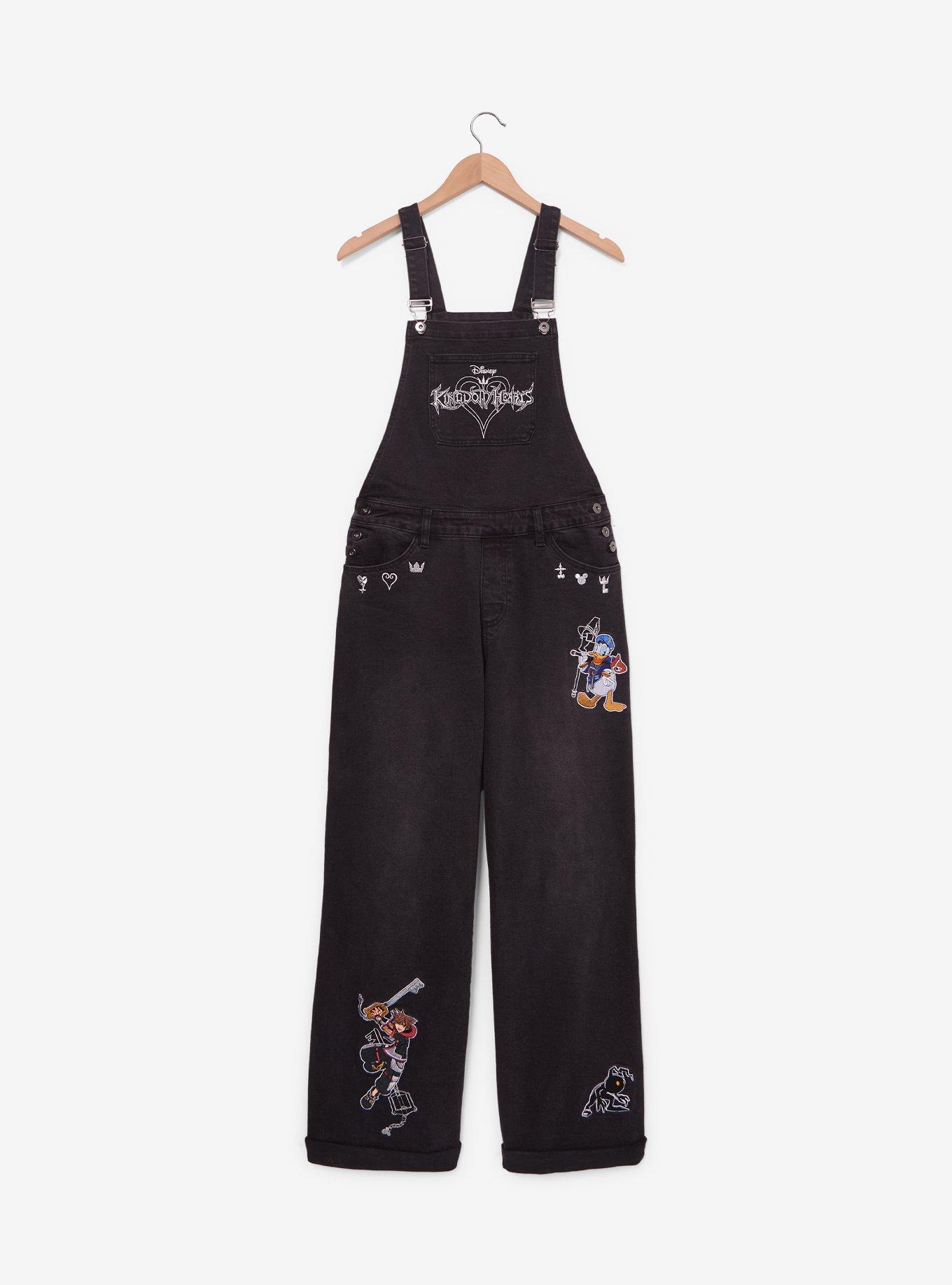 Disney Kingdom Hearts Logo Women's Overalls - BoxLunch Exclusive, , hi-res