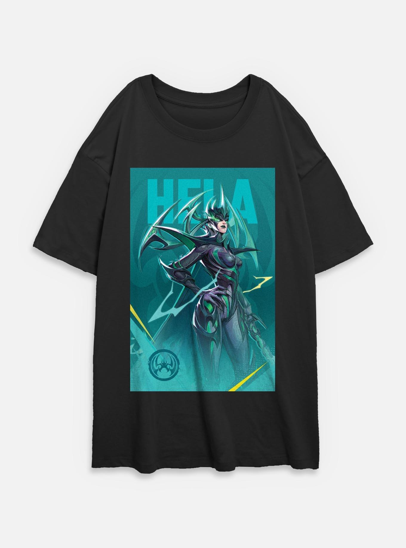 Marvel Rivals Hela Pose Womens Oversized T-Shirt, , hi-res