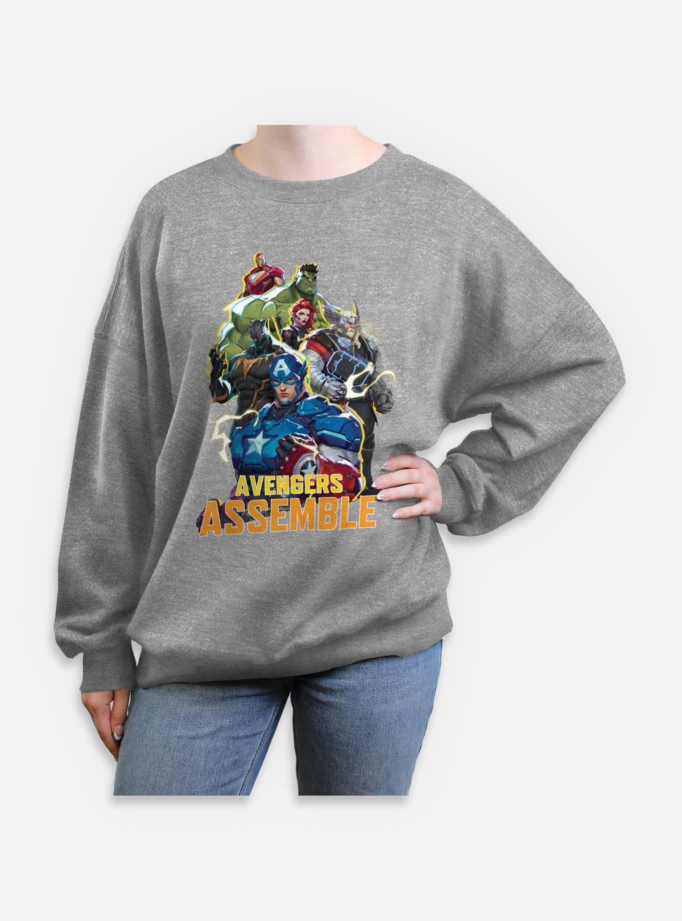 Marvel Rivals Avengers Assemble Womens Oversized Sweatshirt, , hi-res