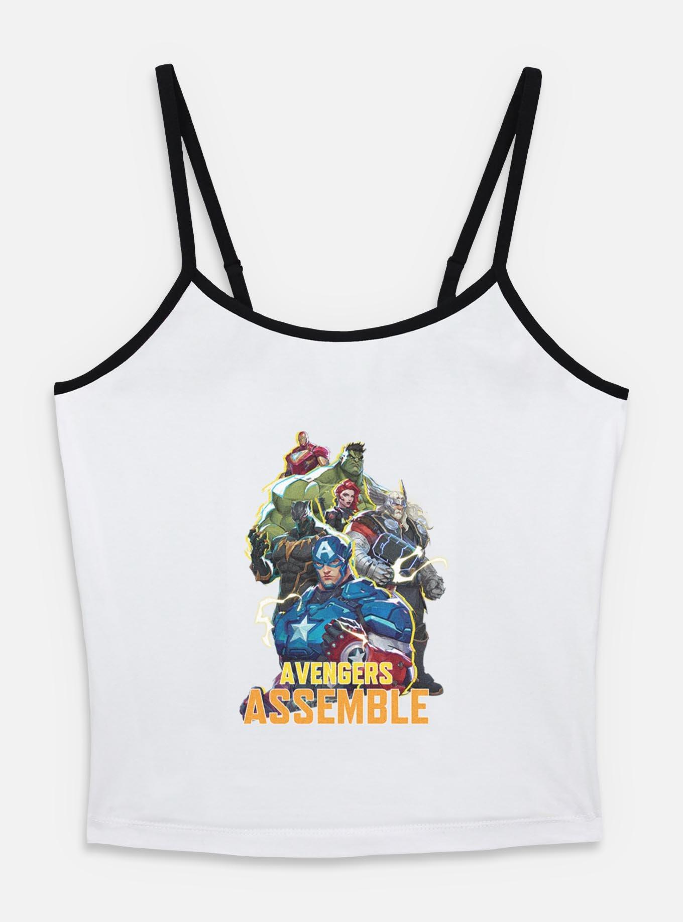 Marvel Rivals Avengers Assemble Womens Cami Tank Top, WHITE, hi-res