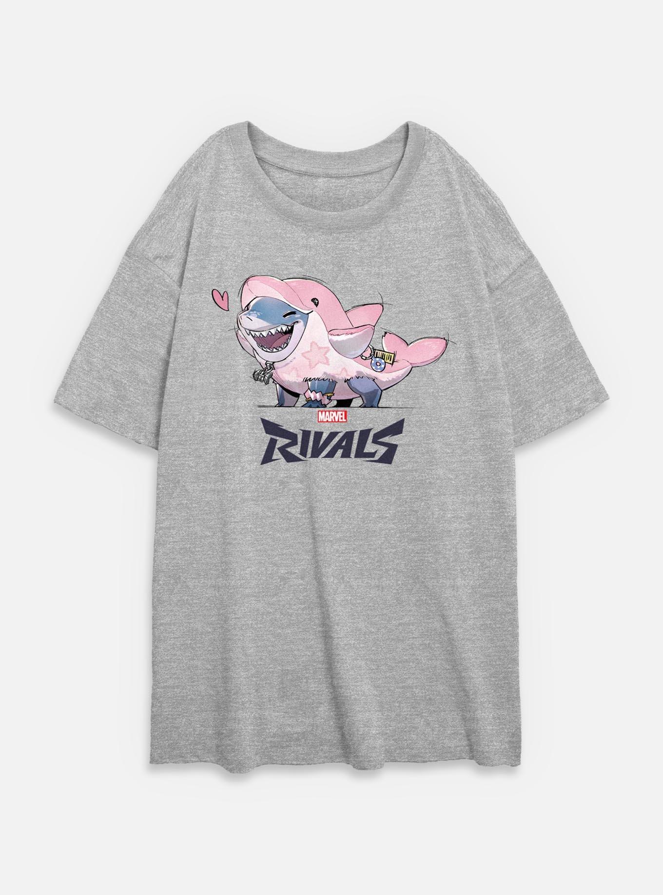 Marvel Rivals Lovely Jeff The Landshark Womens Oversized T-Shirt, , hi-res