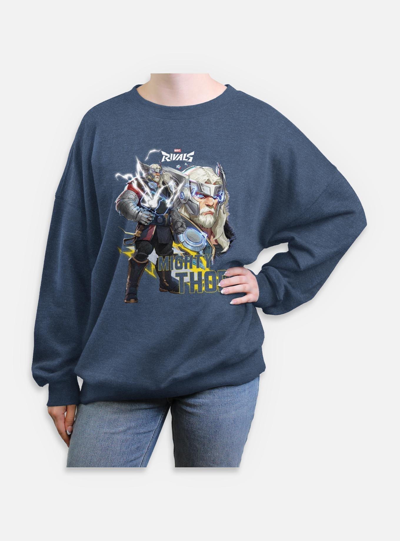 Marvel Rivals Mighty Thor Womens Oversized Sweatshirt, , hi-res