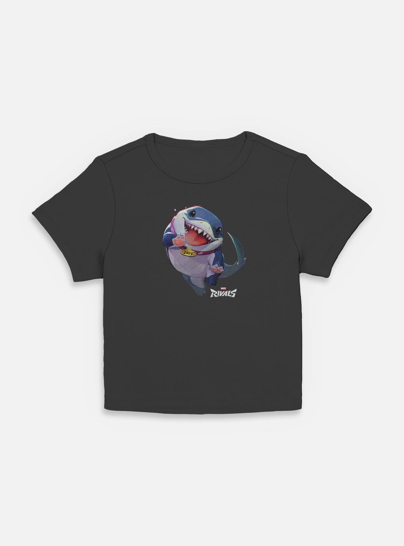 Marvel Rivals Jeff The Landshark Womens Baby T-Shirt, BLACK, hi-res