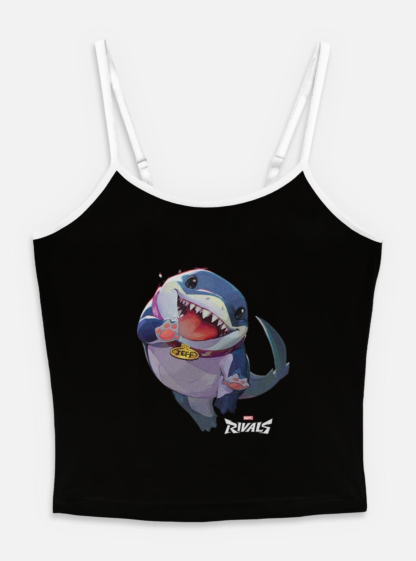Marvel Rivals Jeff The Landshark Womens Cami Tank Top, BLACK, hi-res