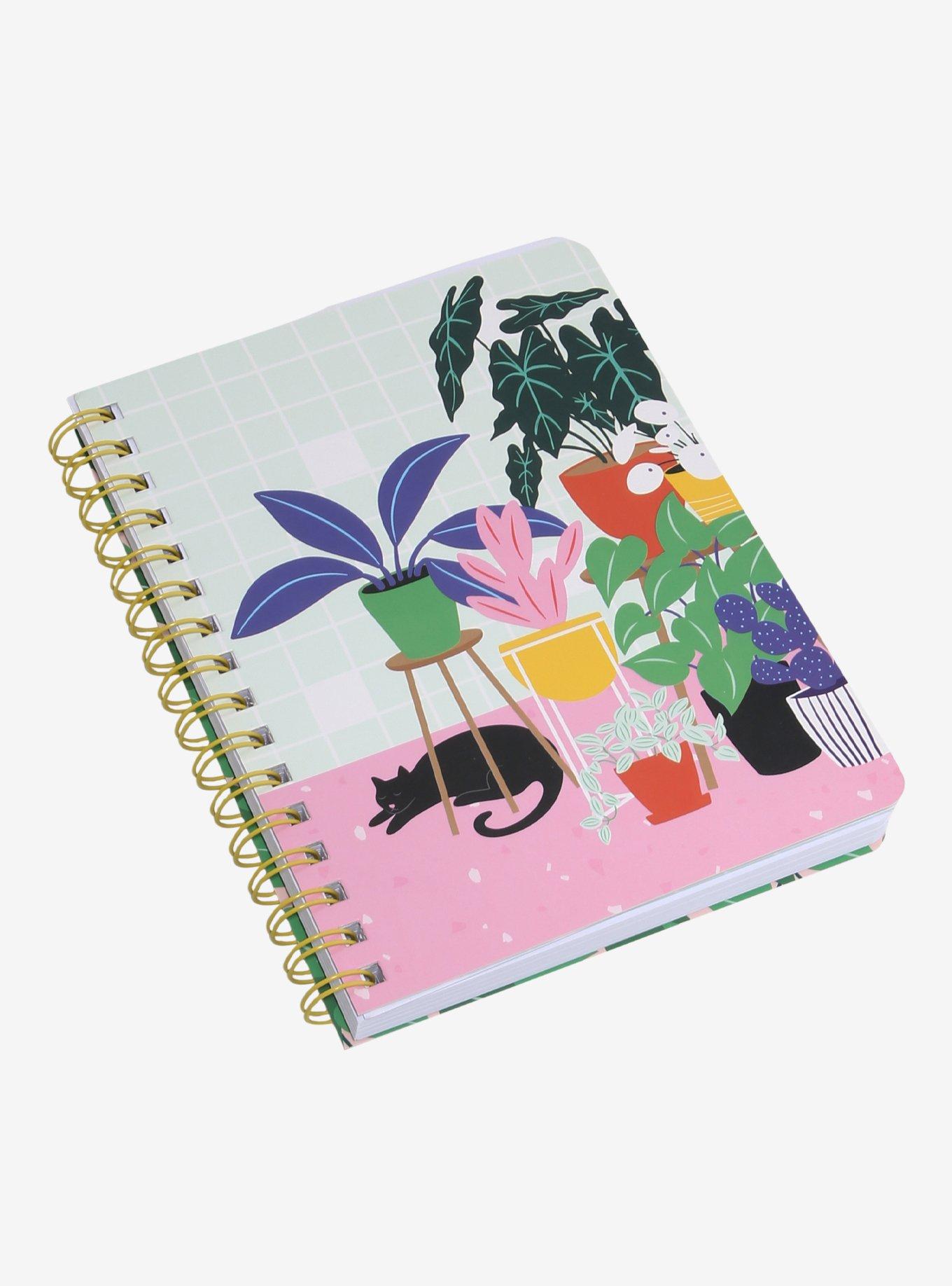 Pipsticks Cat Plants Spiral Notebook, , hi-res