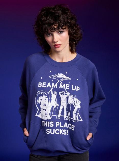 Stranger Things Beam Me Up Girls Sweatshirt | Hot Topic
