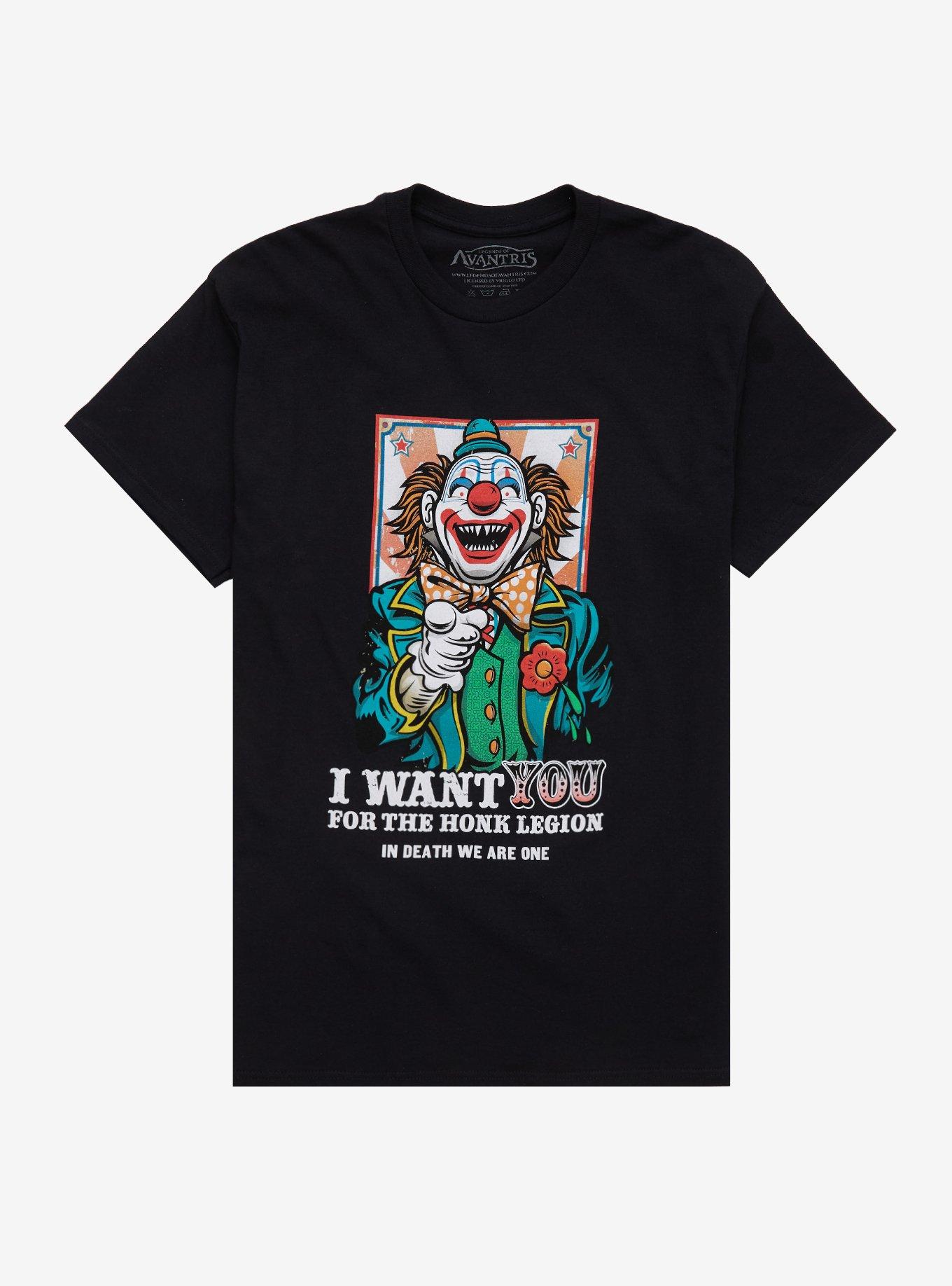 Legends Of Avantris Honk Legion Clown T-Shirt, , hi-res