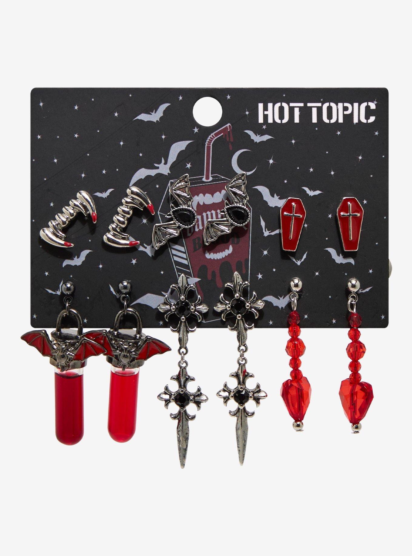 Vampire Blood Vial Earring Set, , hi-res