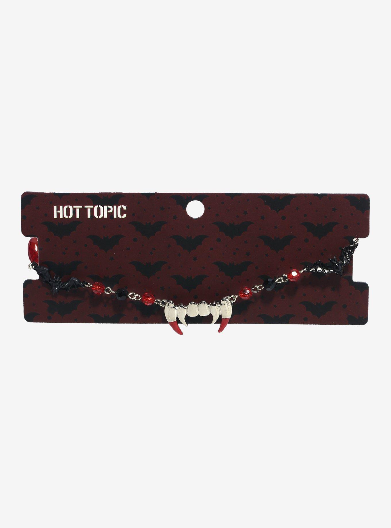 Vampire Fang Bead Choker, , hi-res