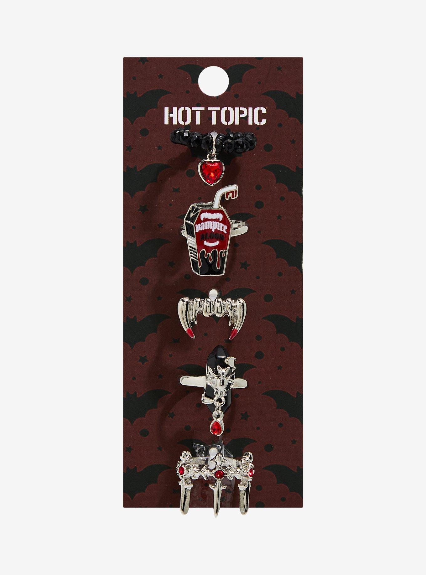 Vampire Blood Dagger Crystal Ring Set, , hi-res