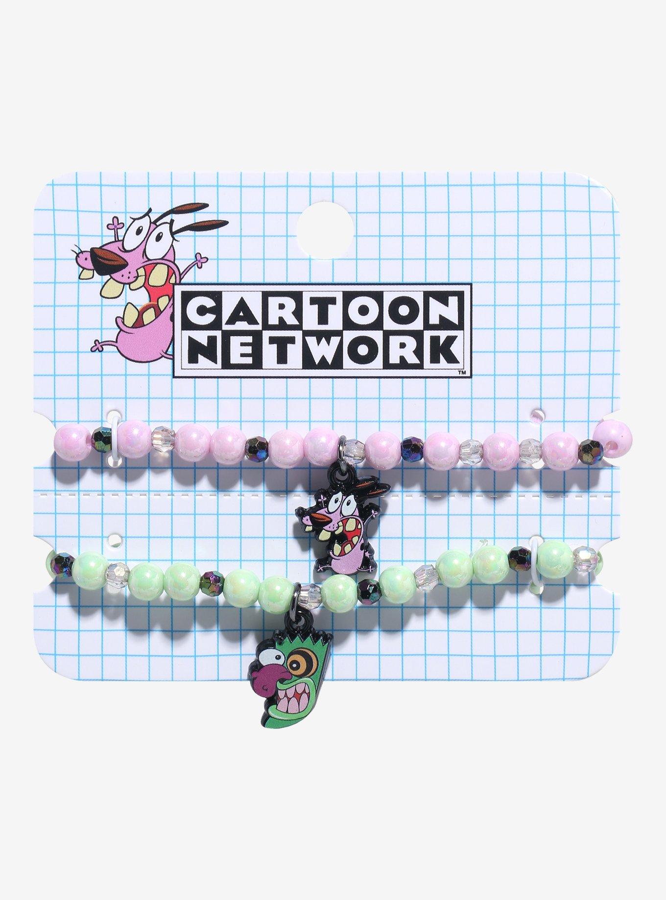 Courage The Cowardly Dog Eustace Mask & Courage Best Friend Bead Bracelet Set, , hi-res