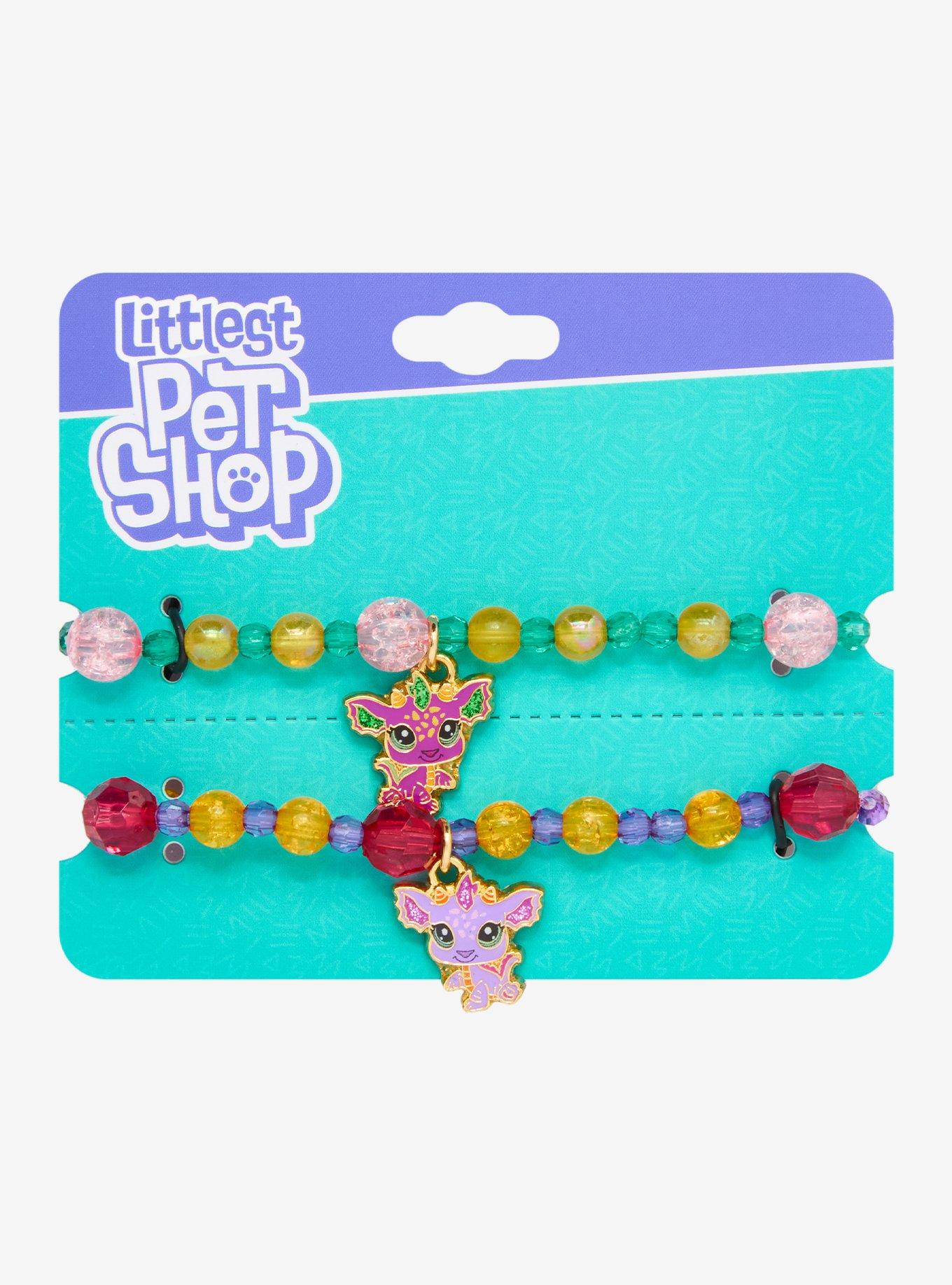 Littlest Pet Shop Dragon Charm Best Friend Bead Bracelet Set, , hi-res