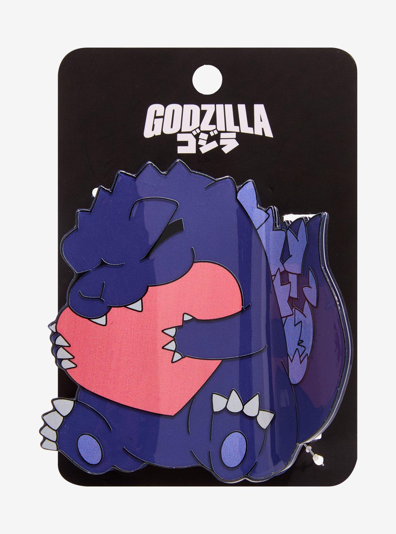 Godzilla Chibi Heart Hug Claw Hair Clip, , hi-res