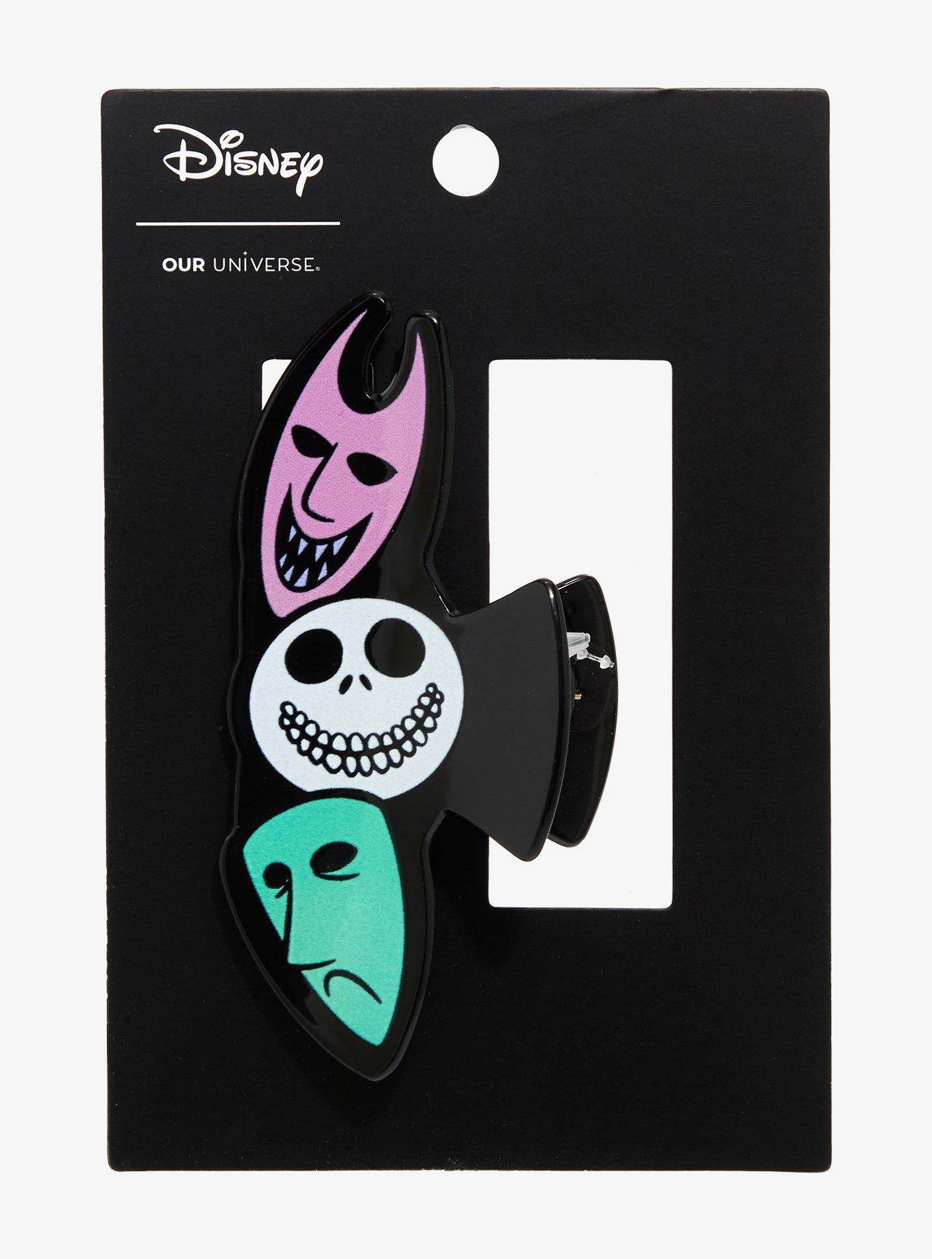 Disney The Nightmare Before Christmas Lock, Shock, & Barrel Masks Figural Claw Clip, , hi-res