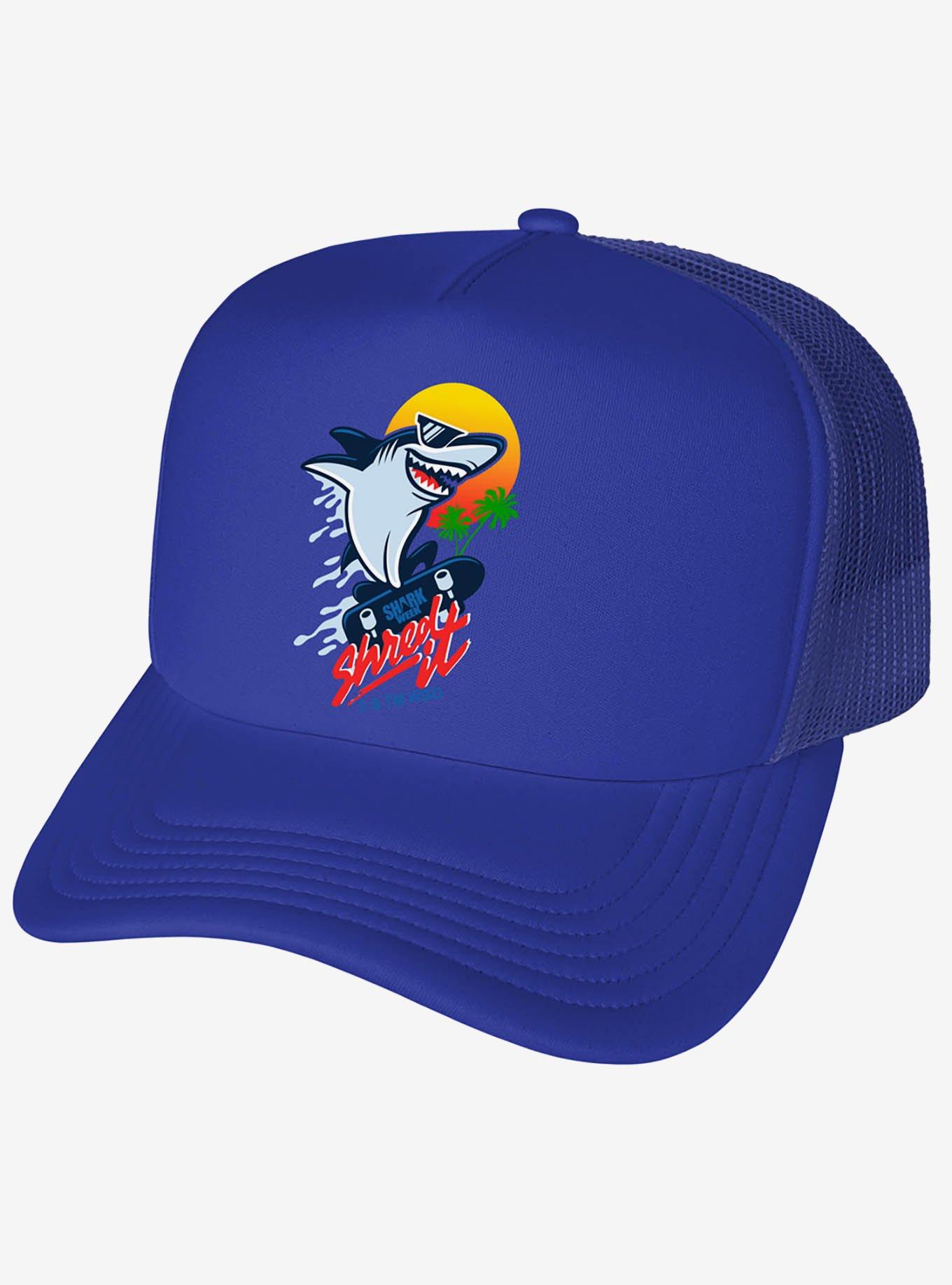 Shark Week: Television Series Skate Boarding Shark Foam Trucker Hat, , hi-res