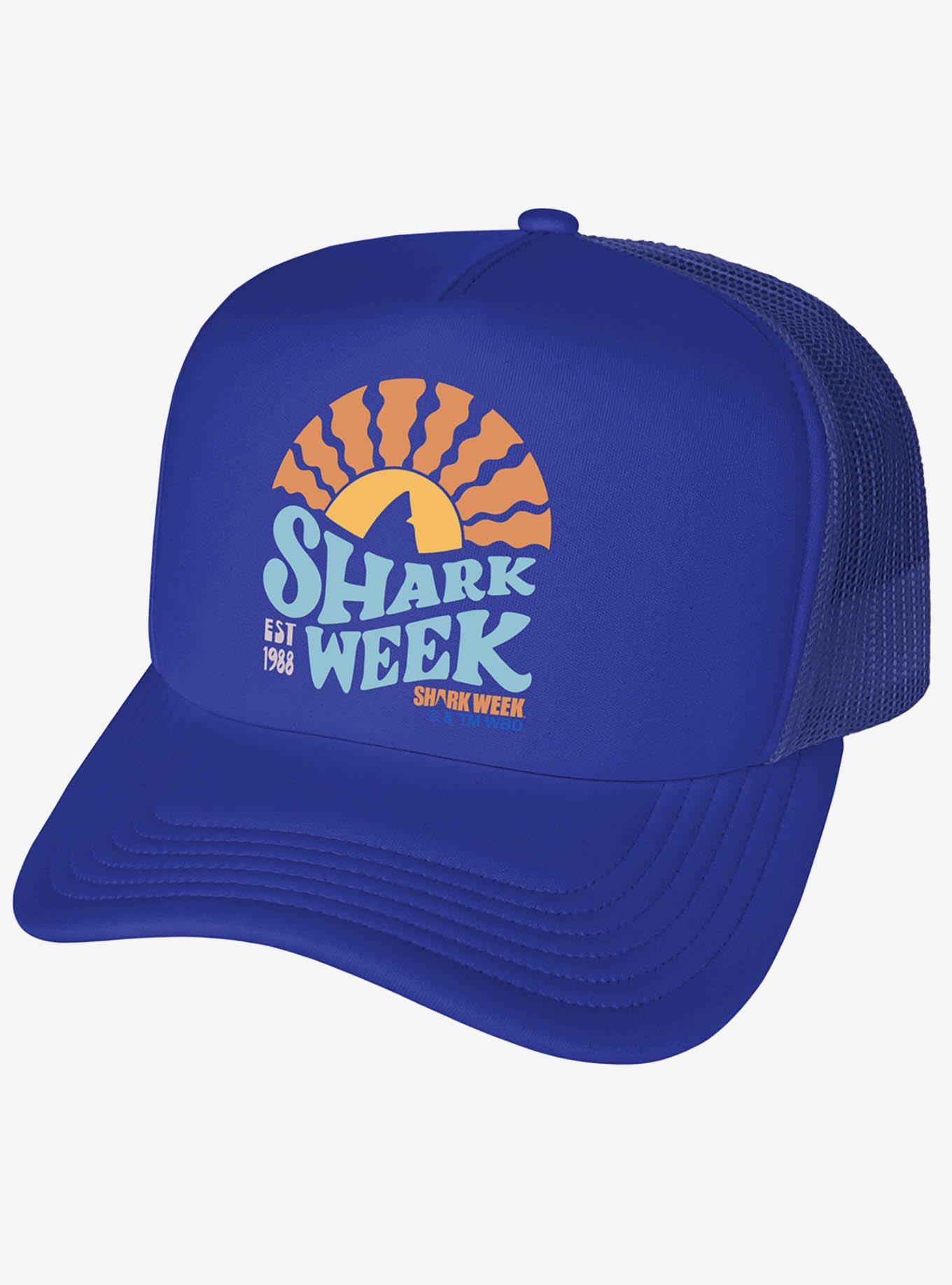 Shark Week: Television Series Lino Sunset Foam Trucker Hat,Specials : American Fashion Style Bags On Sale