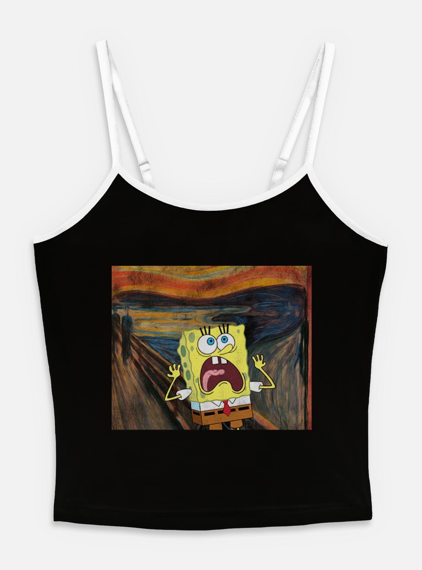 Spongebob Squarepants Scream Painting Womens Cami, , hi-res