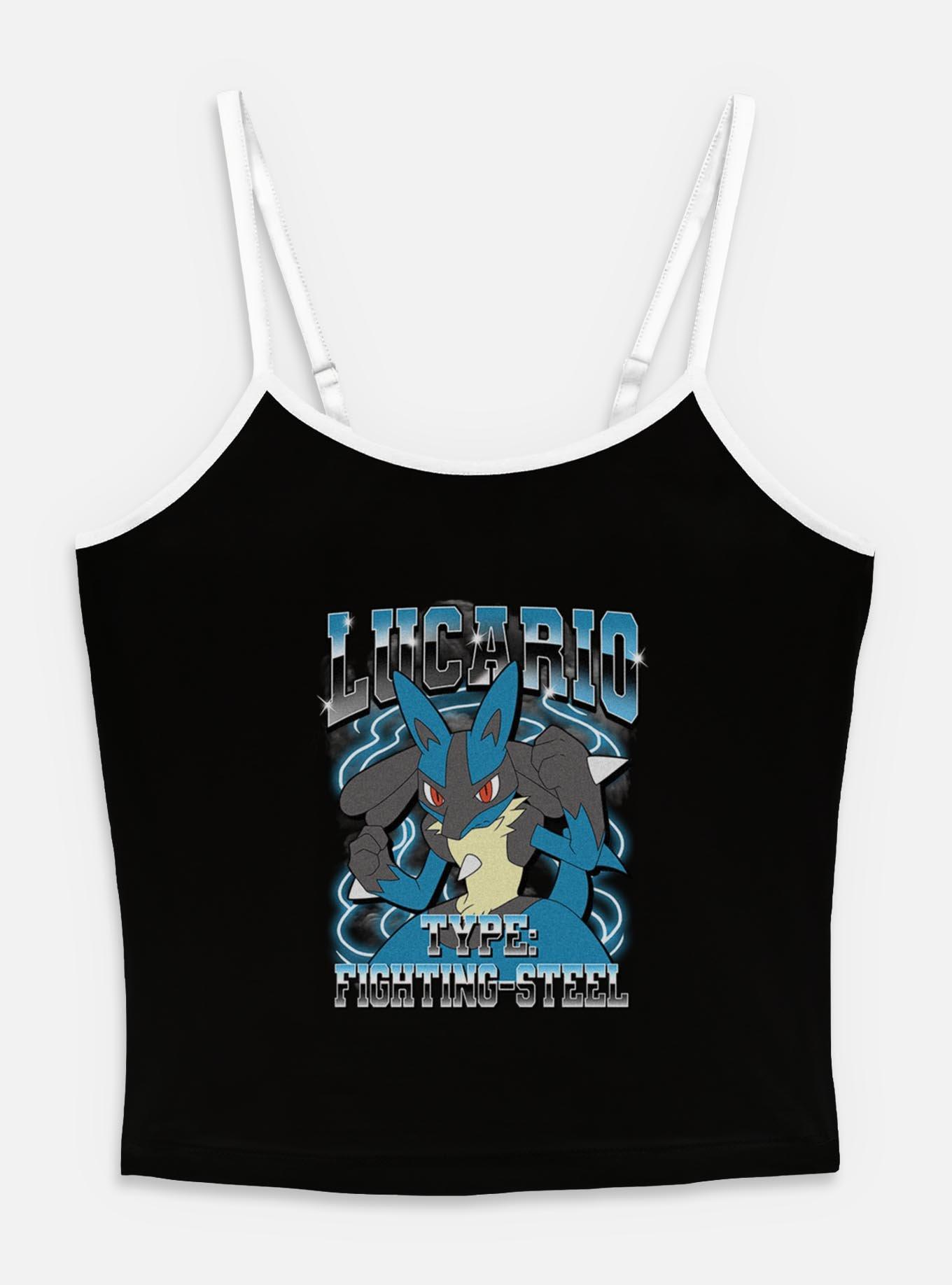 Pokemon Lucario Fighting Steel Womens Cami, BLACK, hi-res