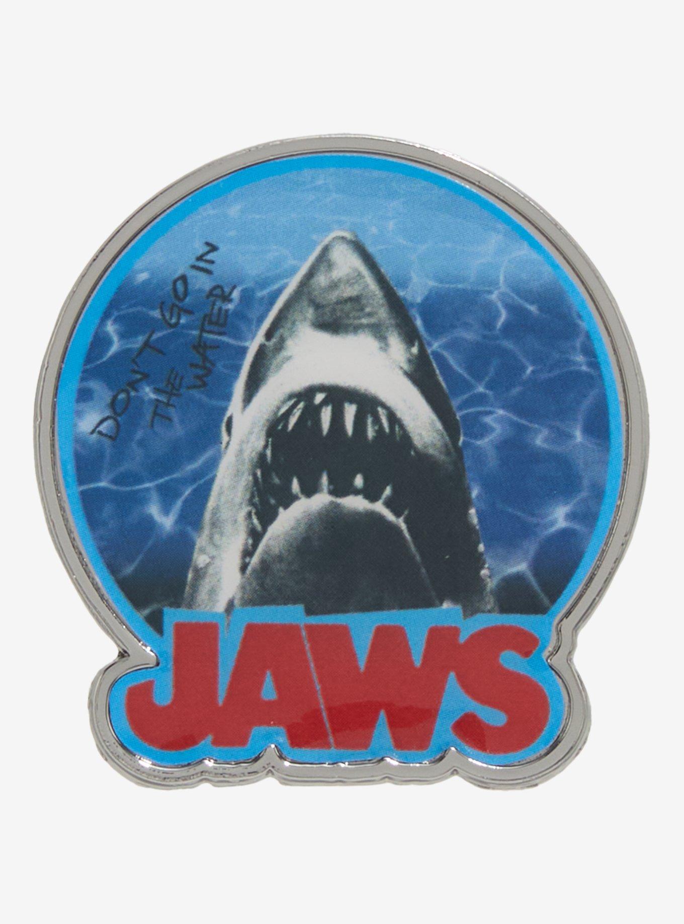 Jaws Shark Logo Enamel Pin, , hi-res