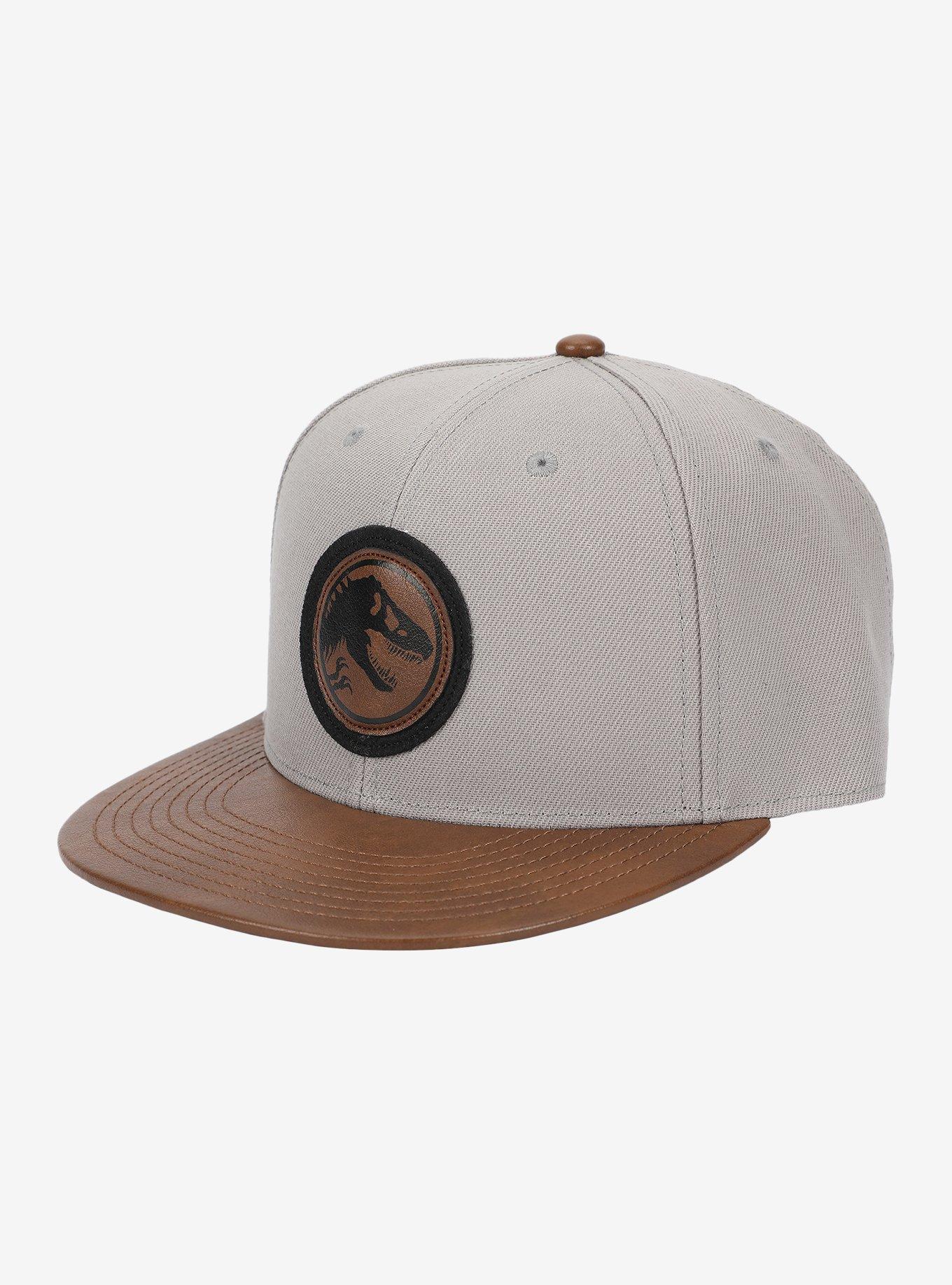 Jurassic Park Logo Patch Snapback Hat, , hi-res