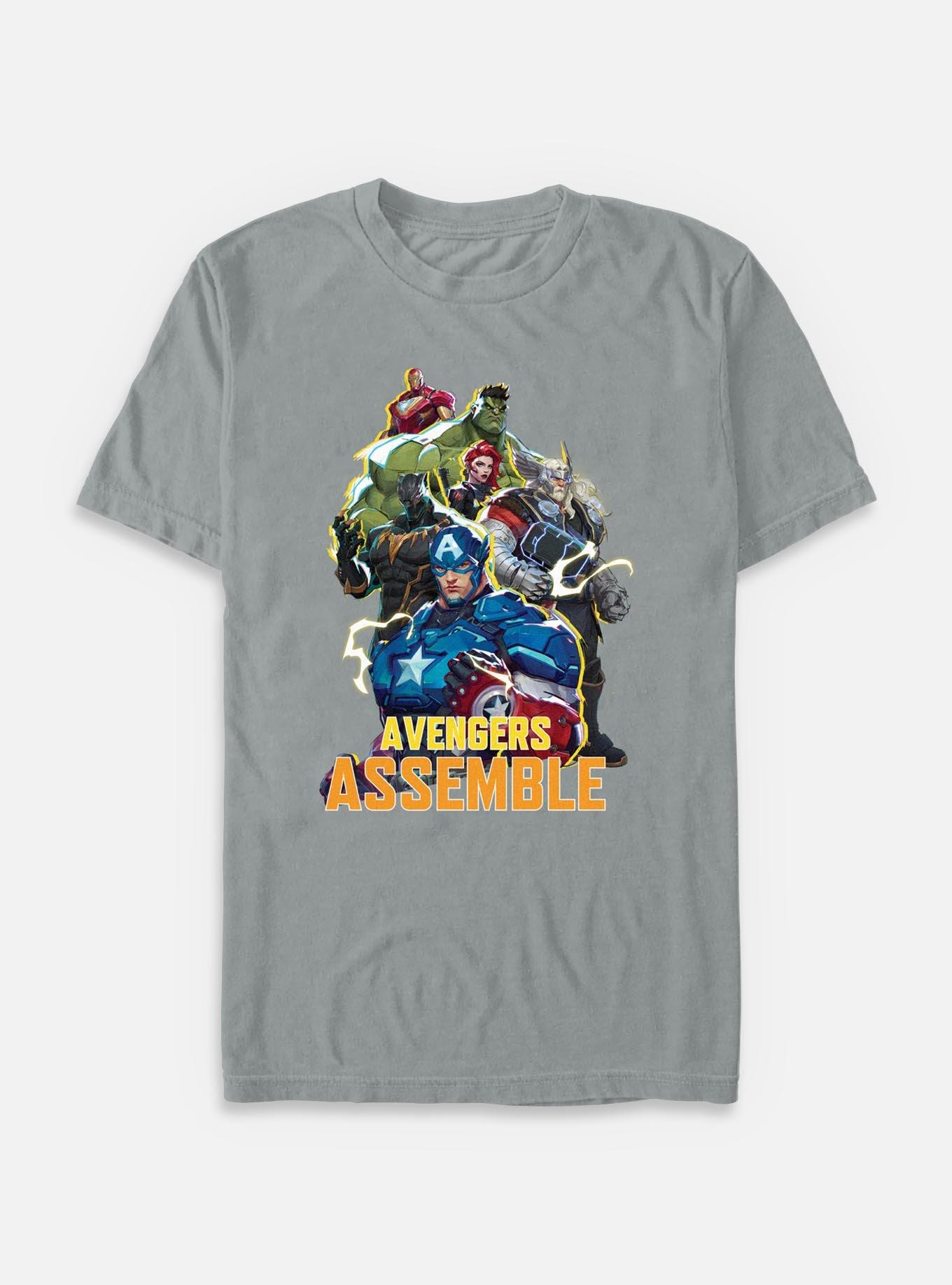 Marvel Rivals Avengers Assemble Garment Dye T-Shirt, , hi-res