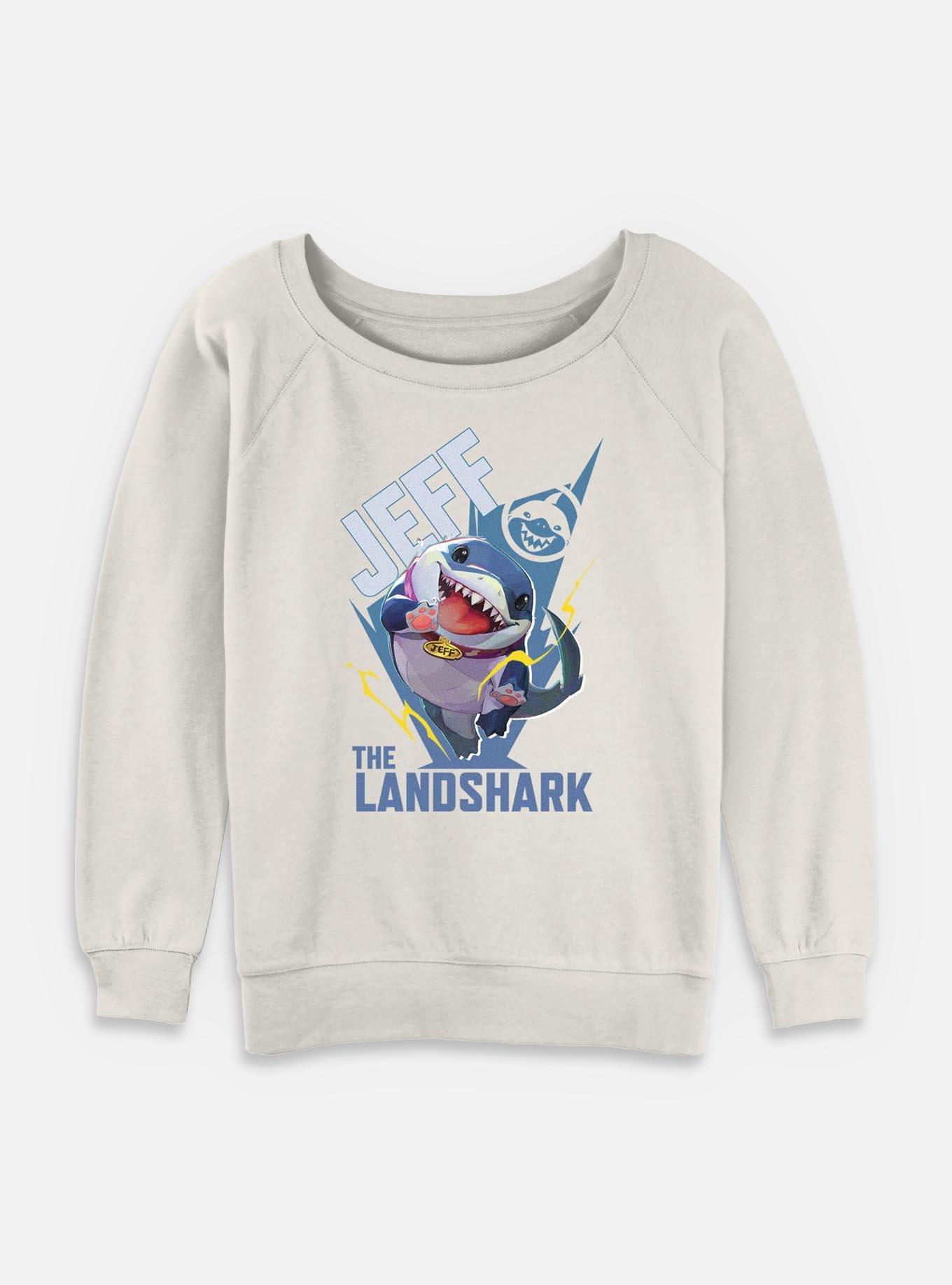 Marvel Rivals Jeff The Landshark Womens Slouchy Sweatshirt, , hi-res