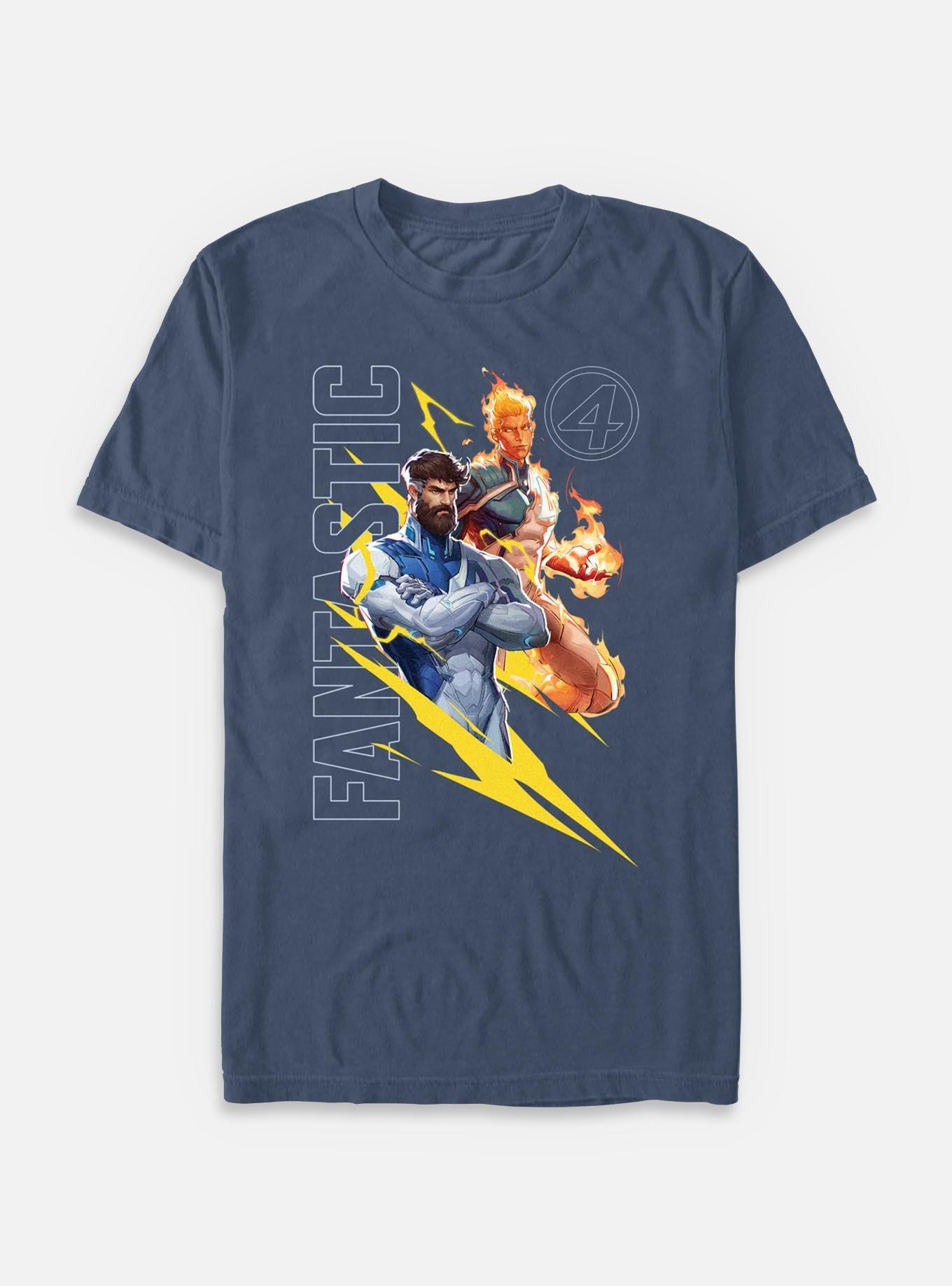 Marvel Rivals Human Torch & Mr. Fantastic Garment Dye T-Shirt, , hi-res