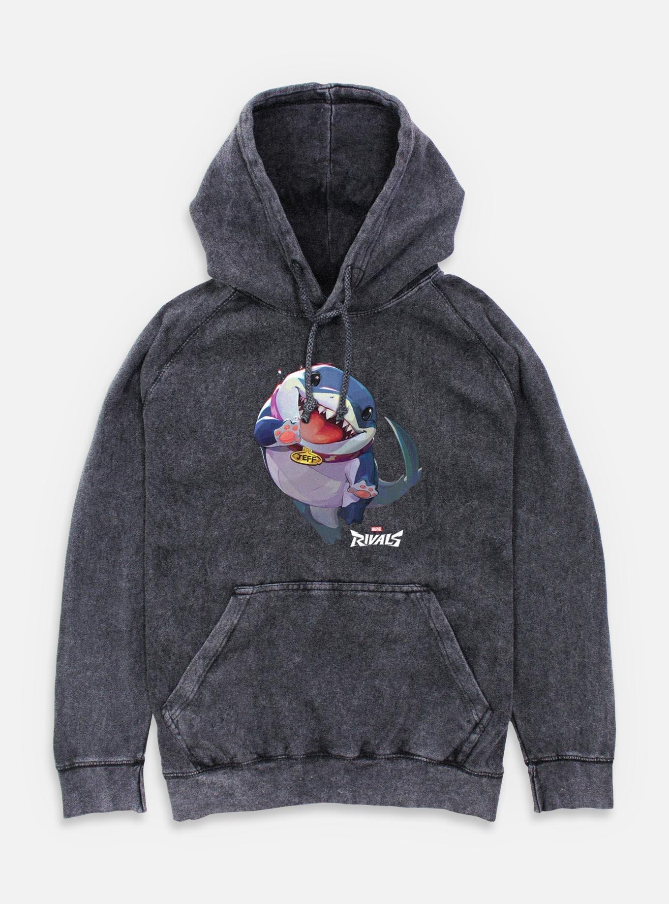 Marvel Rivals Jeff The Landshark Mineral Wash Hoodie, , hi-res