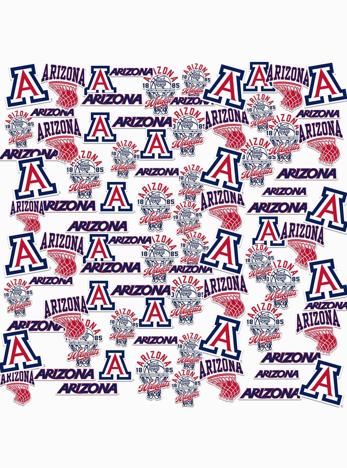 University Of Arizona Basketball 100 Ct. Sticker Pack, , hi-res