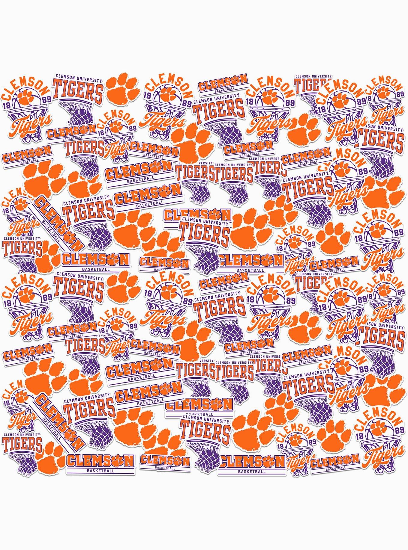 Clemson University Tigers Basketball 100 Ct. Sticker Pack, , hi-res