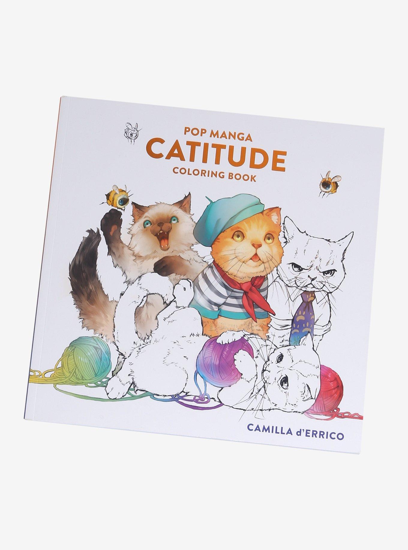 Pop Manga Catitude Coloring Book, , hi-res