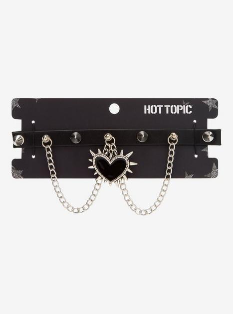 Spike Heart Chain Choker | Hot Topic