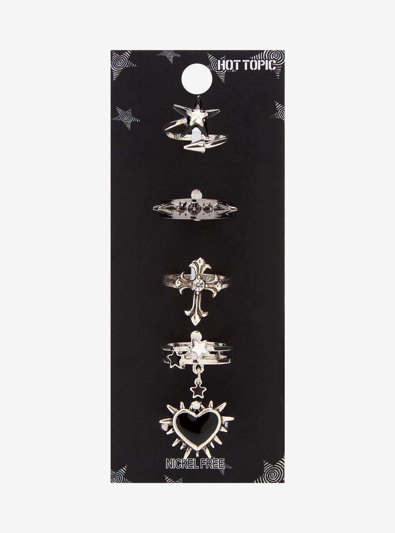 Spike Heart Star Ring Set, , hi-res